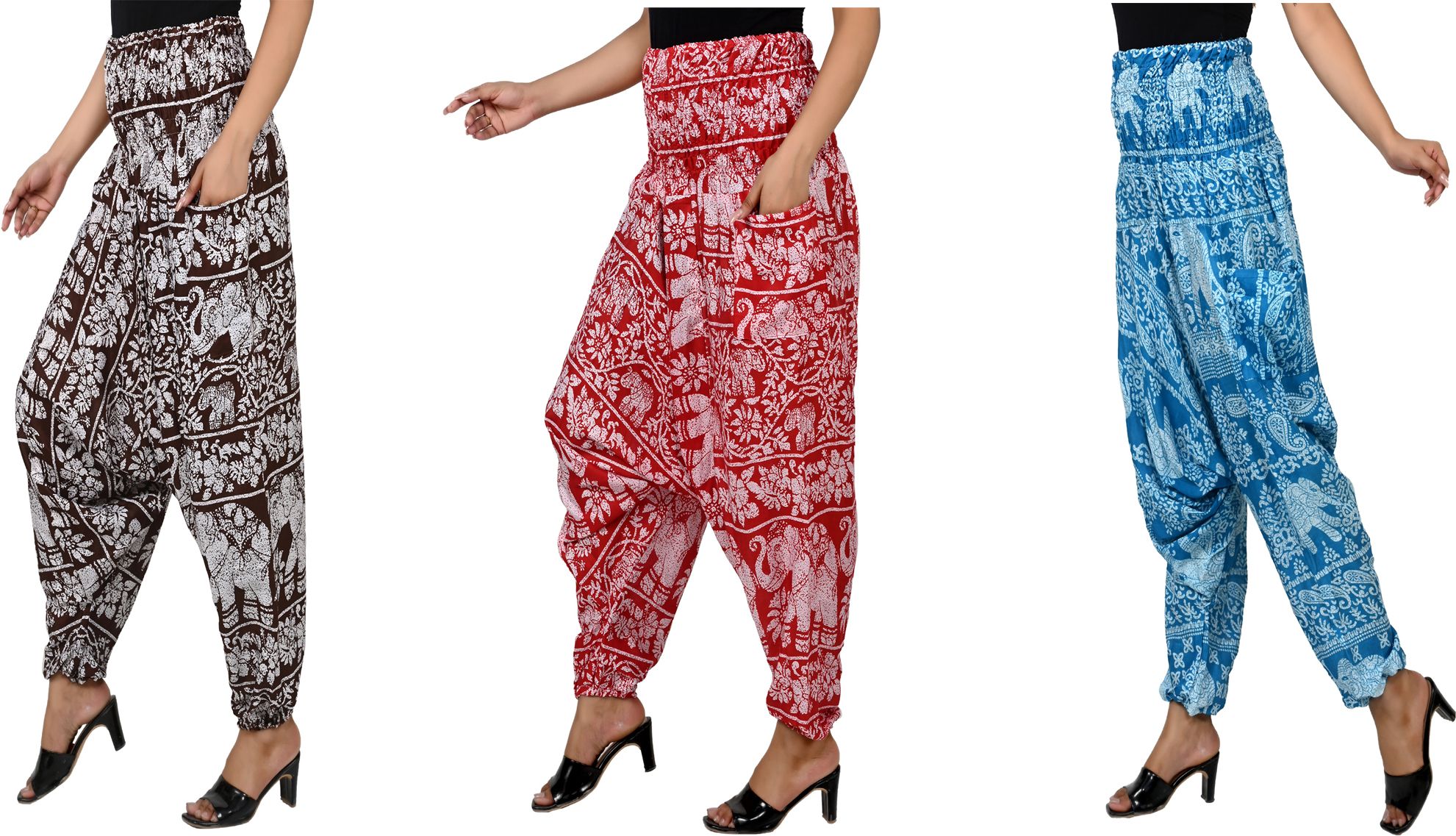 narnari Printed Rayon Women Harem Pants-picture-13