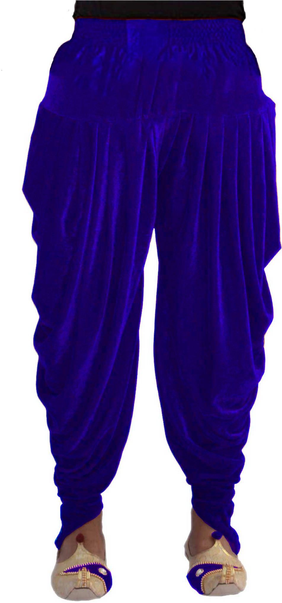 Solid Velvet Men Harem Pants-image-7