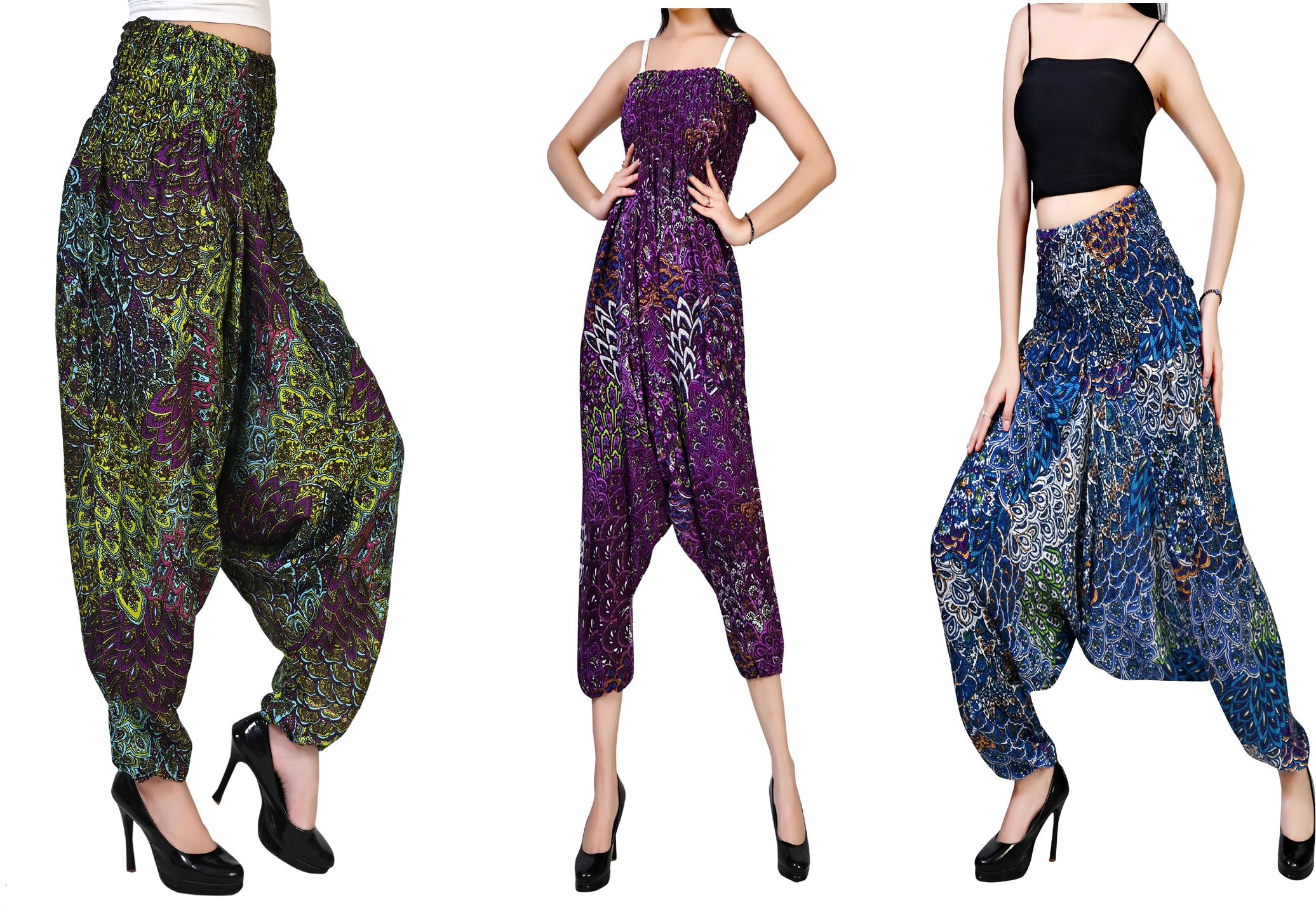 fusfus Printed Rayon, Cotton Women Harem Pants-picture-42