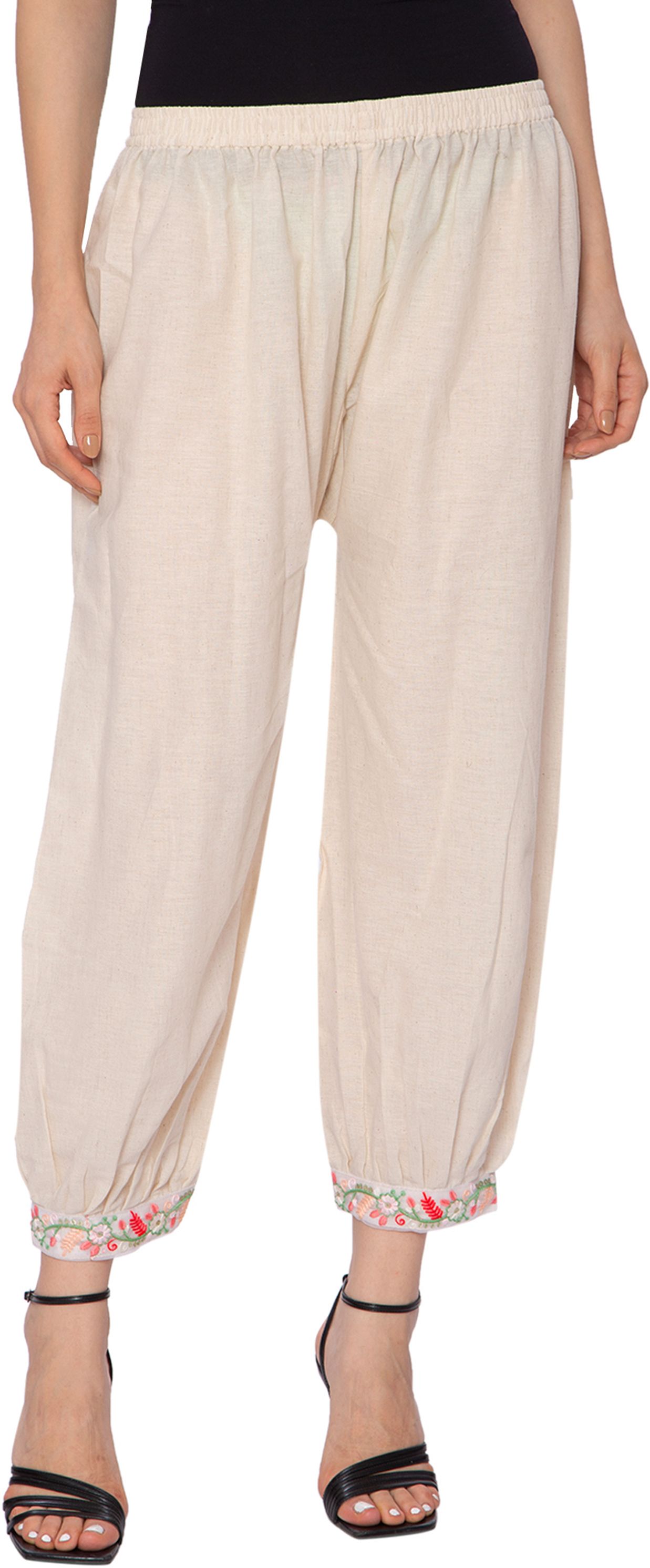 tnq Solid Cotton Women Harem Pants-picture-37