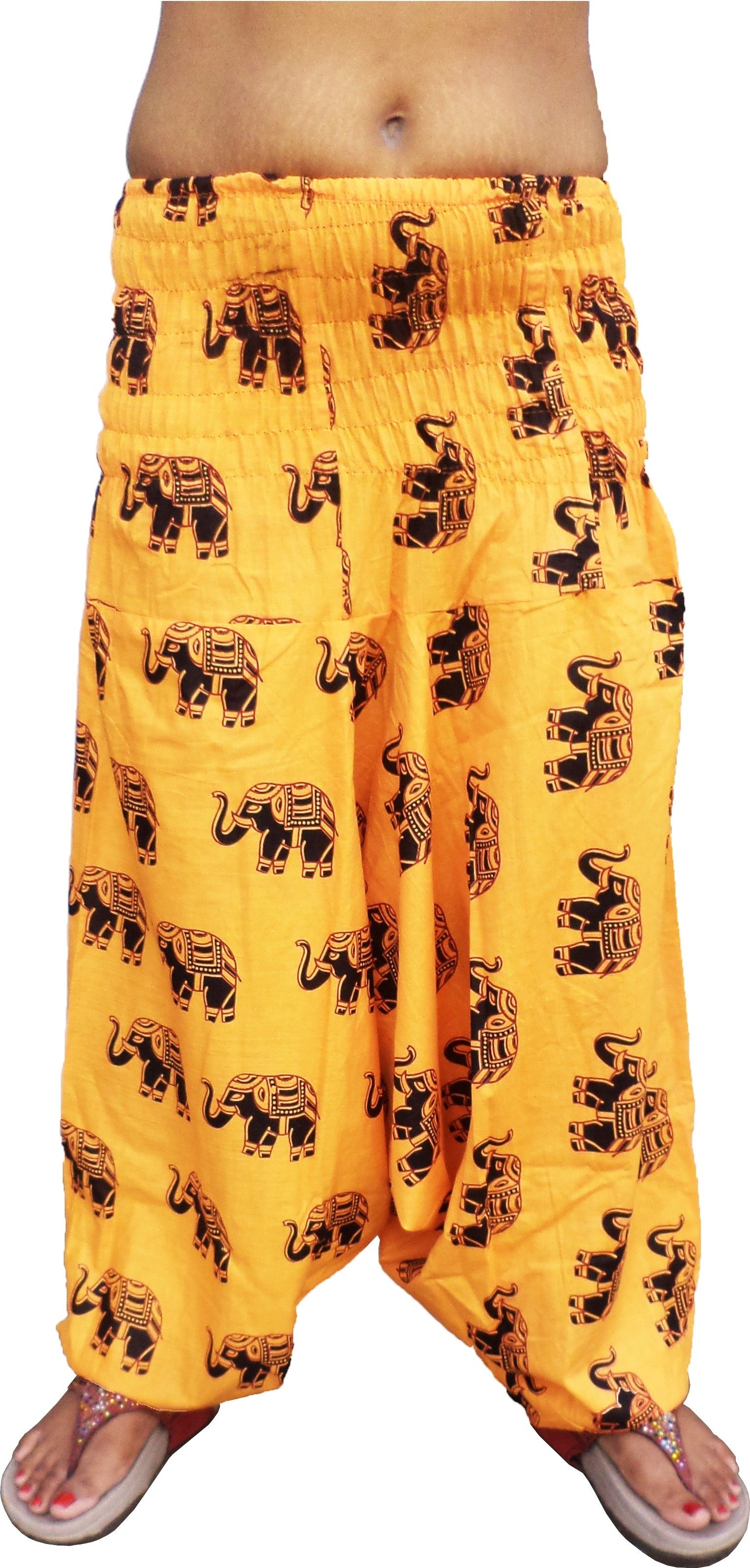 icare Printed Cotton Men Harem Pants-picture-37