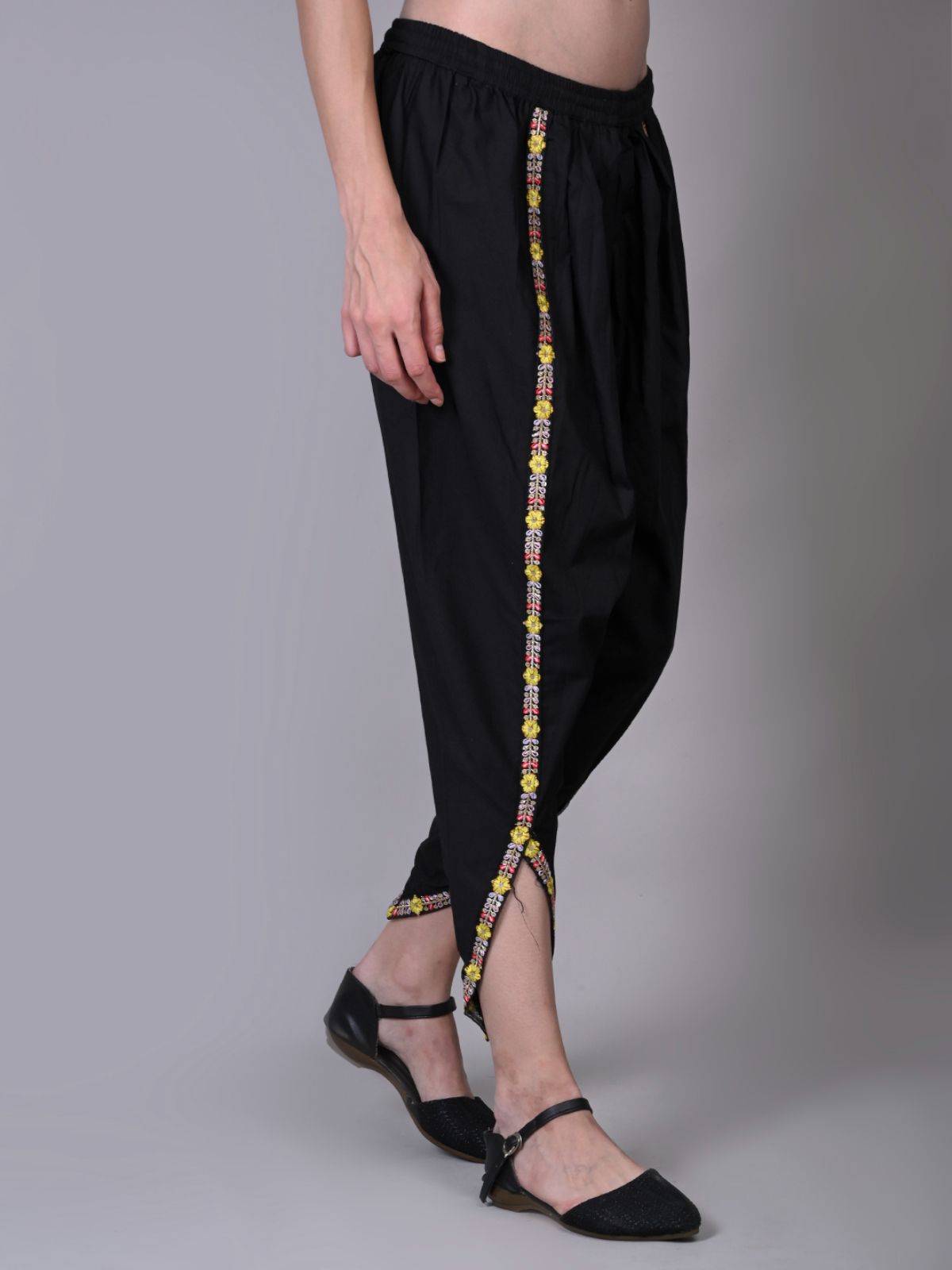 mixfit Solid Poly Cotton Women Harem Pants-picture-12