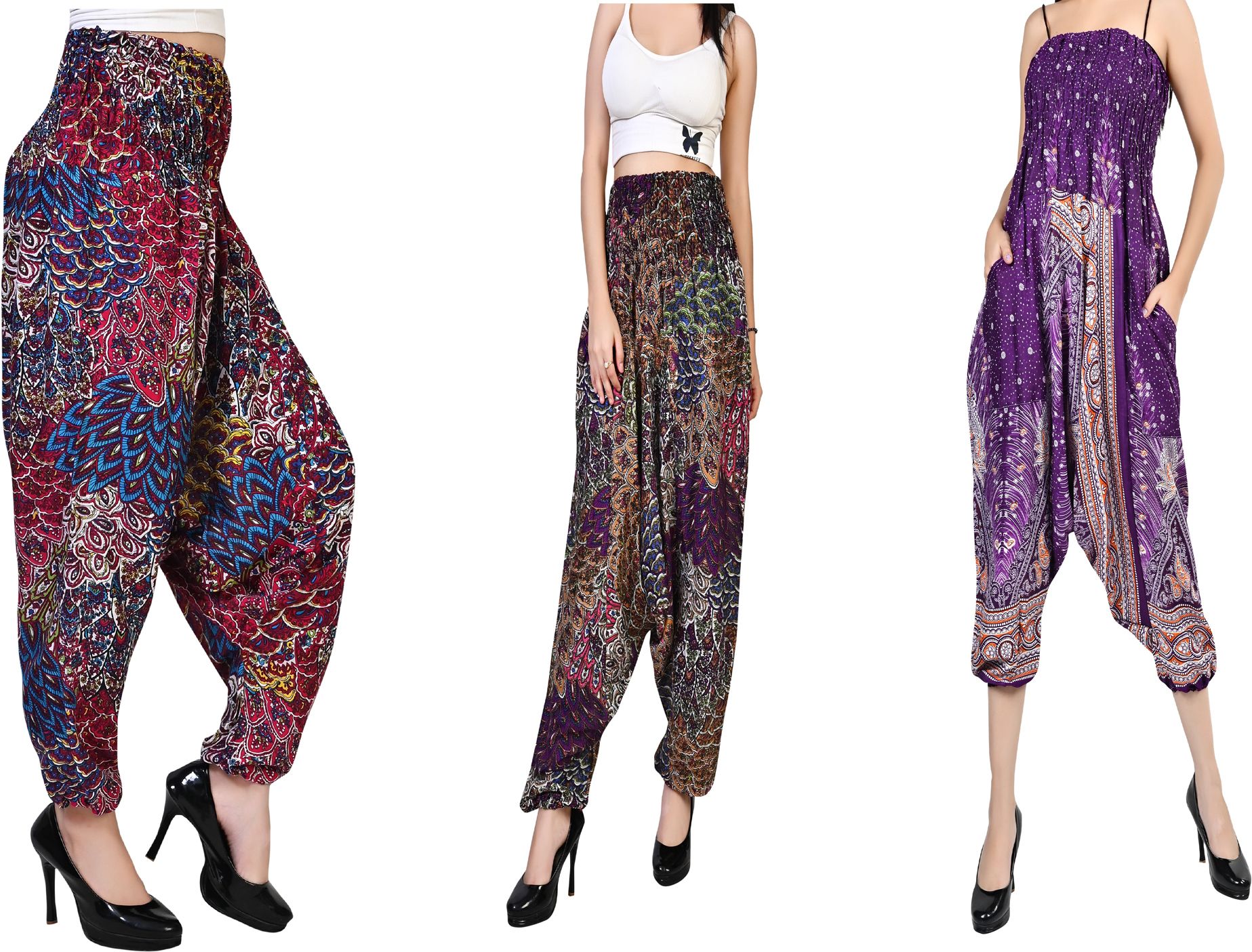 fusfus Printed Rayon, Cotton Women Harem Pants-picture-15