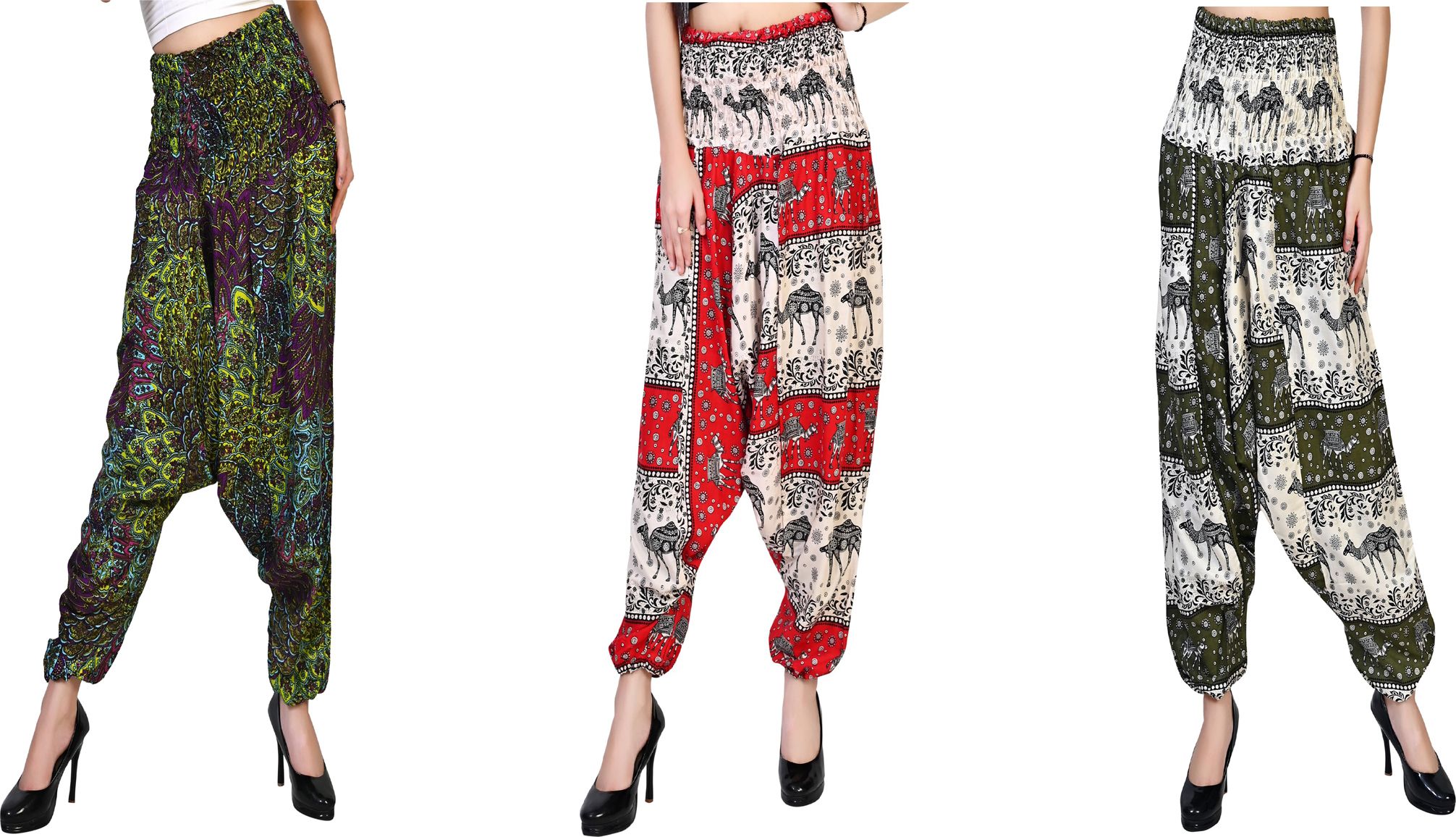narnari Printed Rayon Women Harem Pants-picture-21