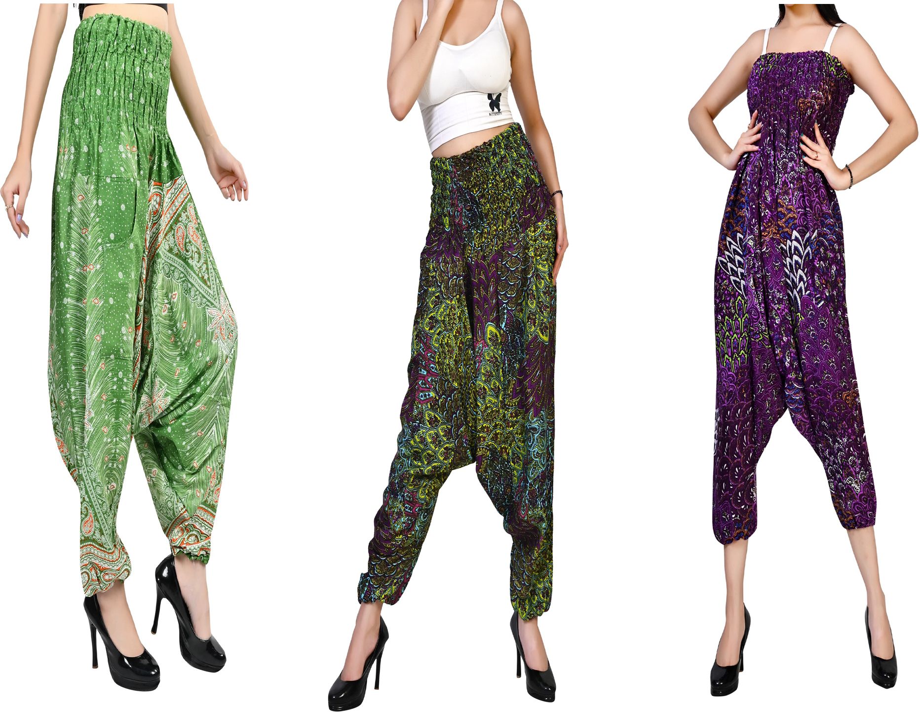 fusfus Printed Rayon, Cotton Women Harem Pants-picture-26