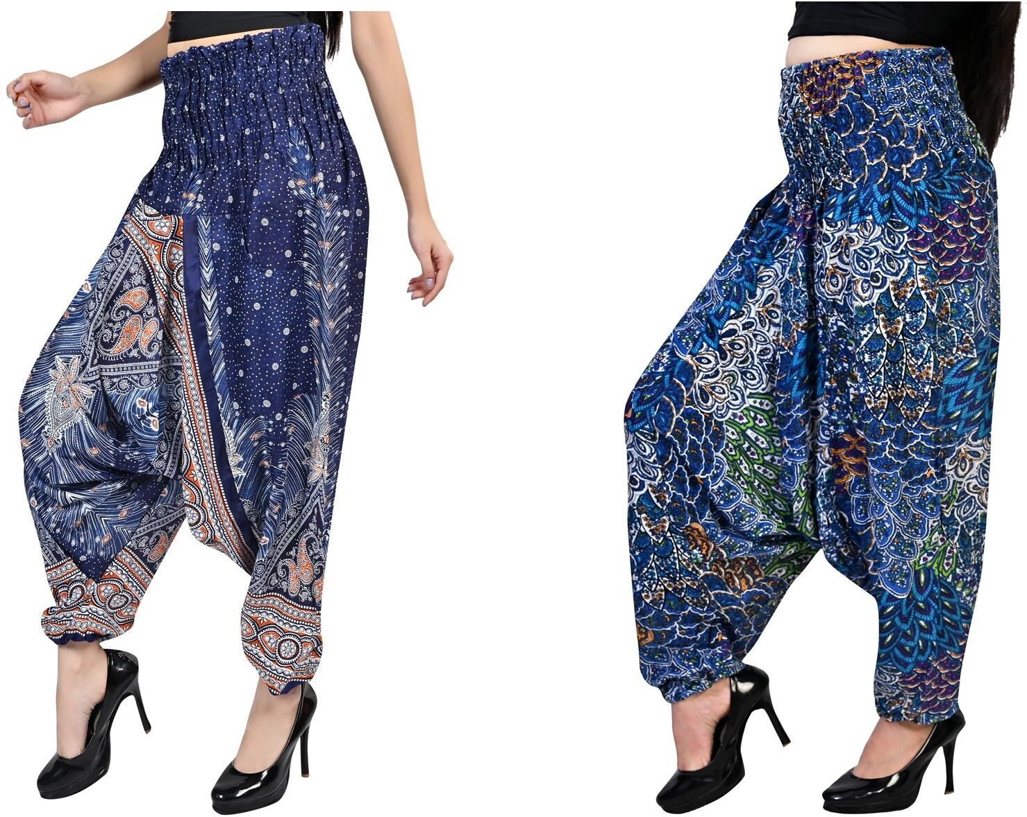 narnari Printed Pure Crepe Women Harem Pants-picture-28