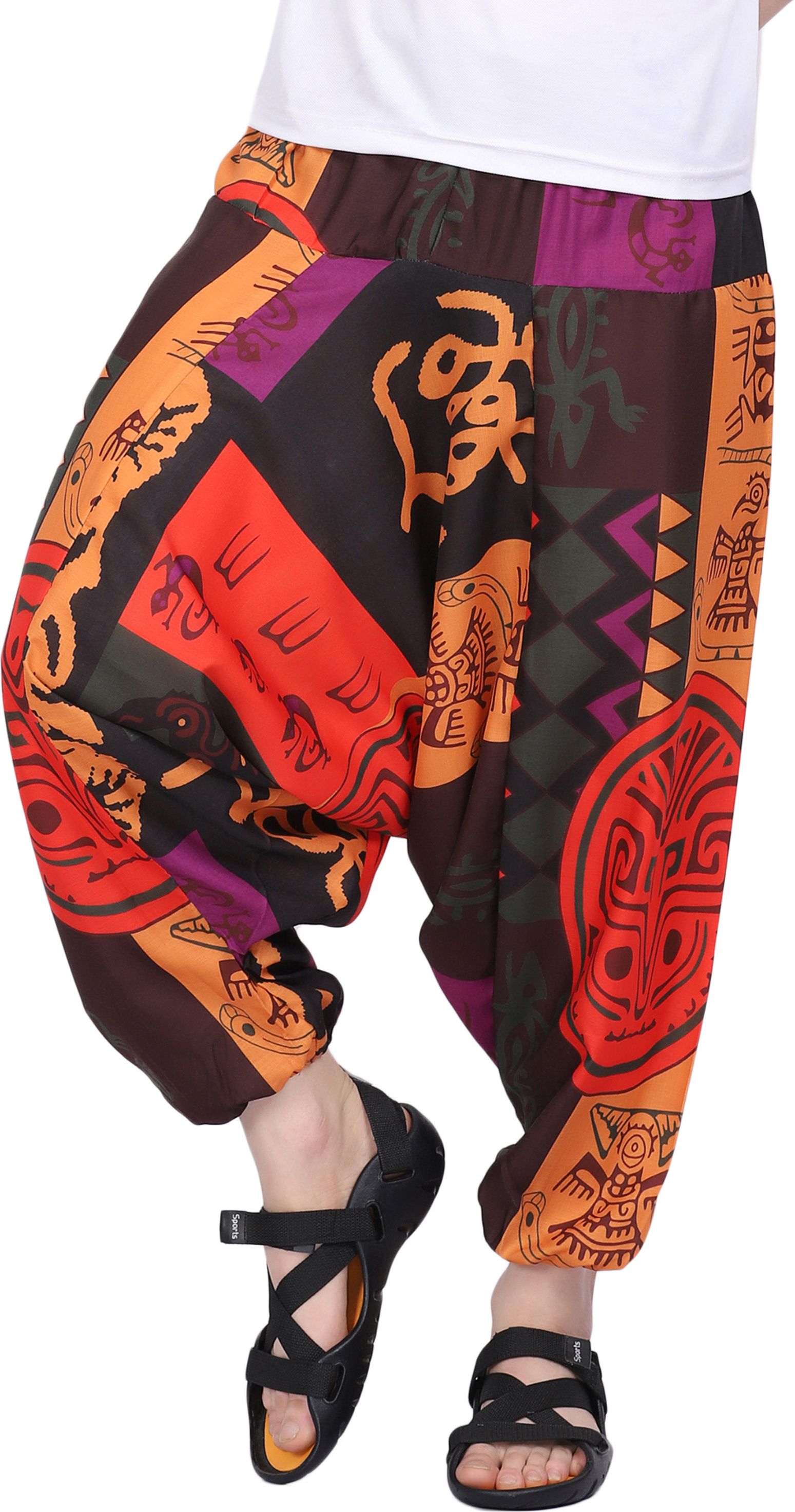 Printed Cotton Men Harem Pants-image-21