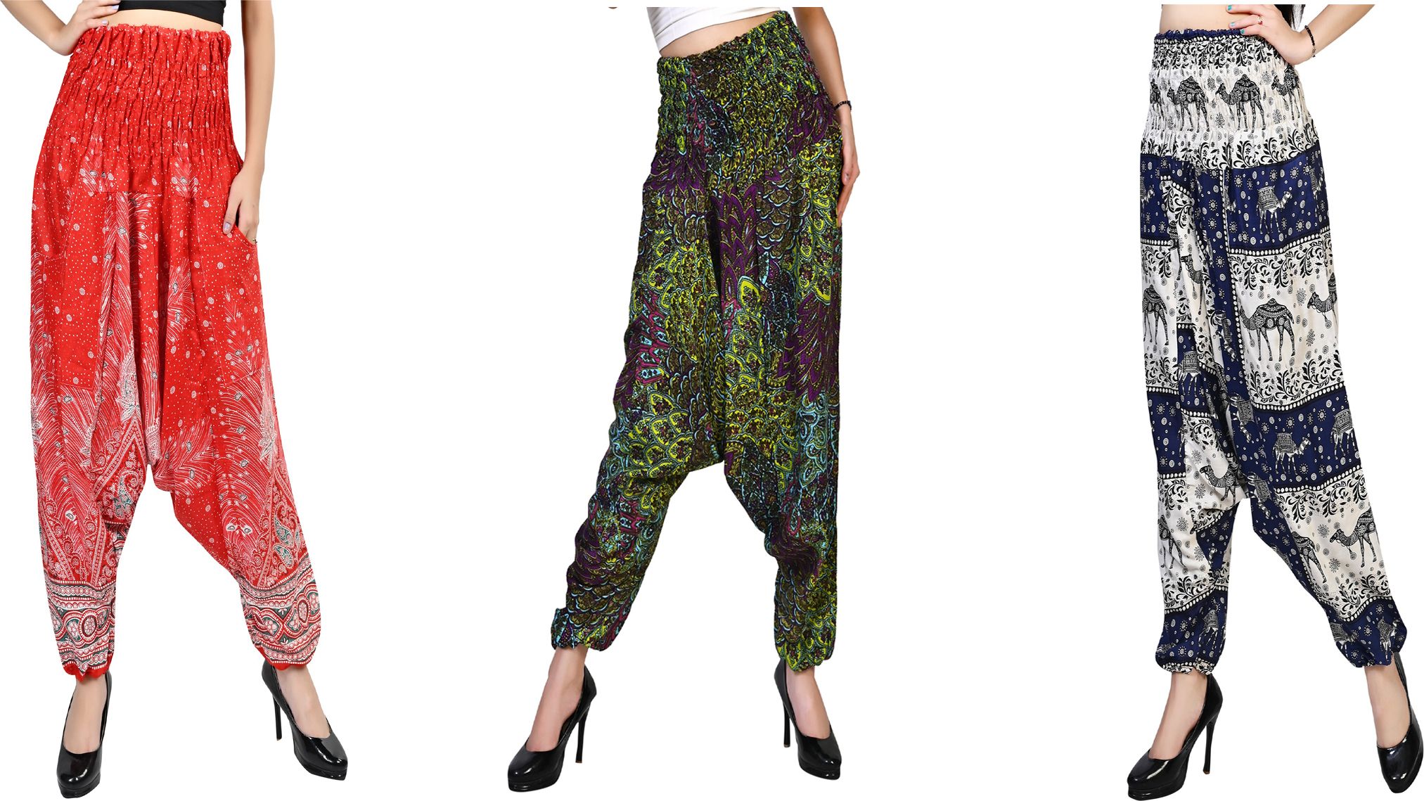narnari Printed Rayon Women Harem Pants-picture-36