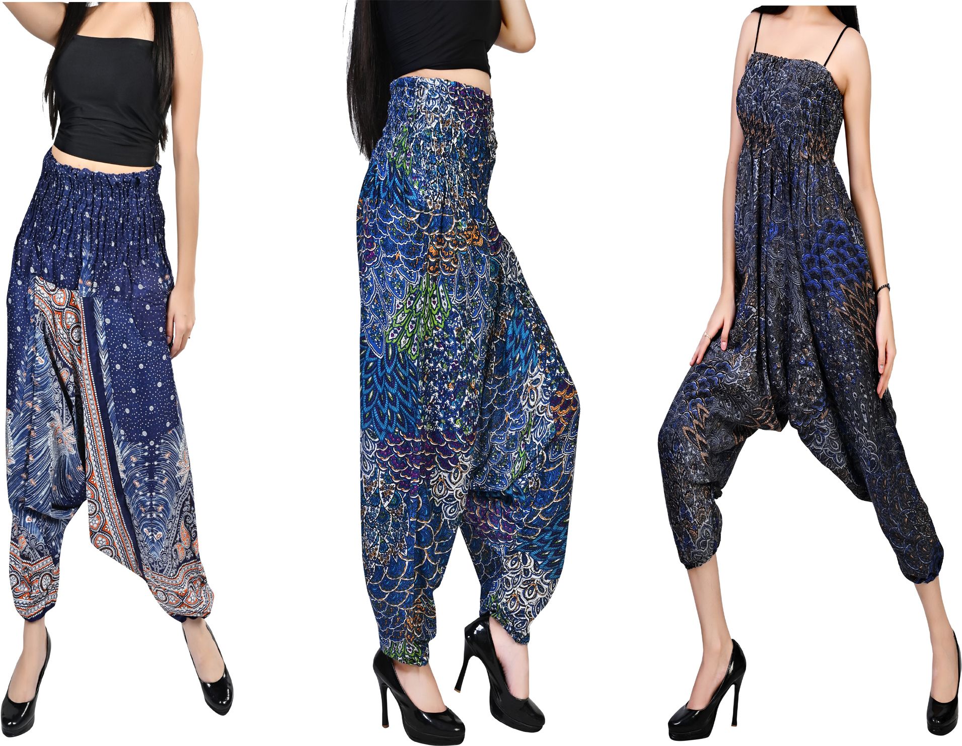 fusfus Printed Rayon, Cotton Women Harem Pants-picture-40