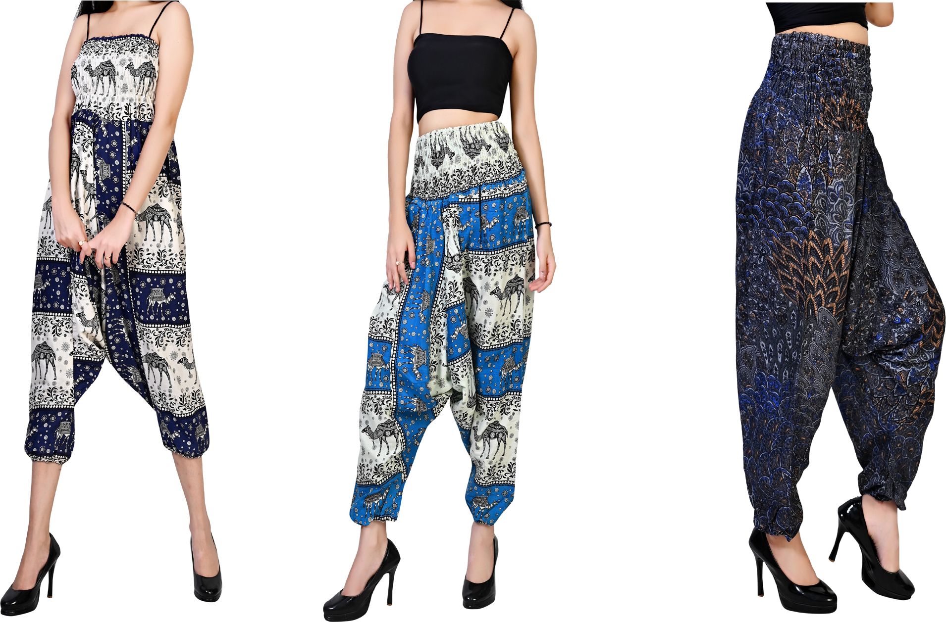 fusfus Printed Rayon, Cotton Women Harem Pants-picture-29