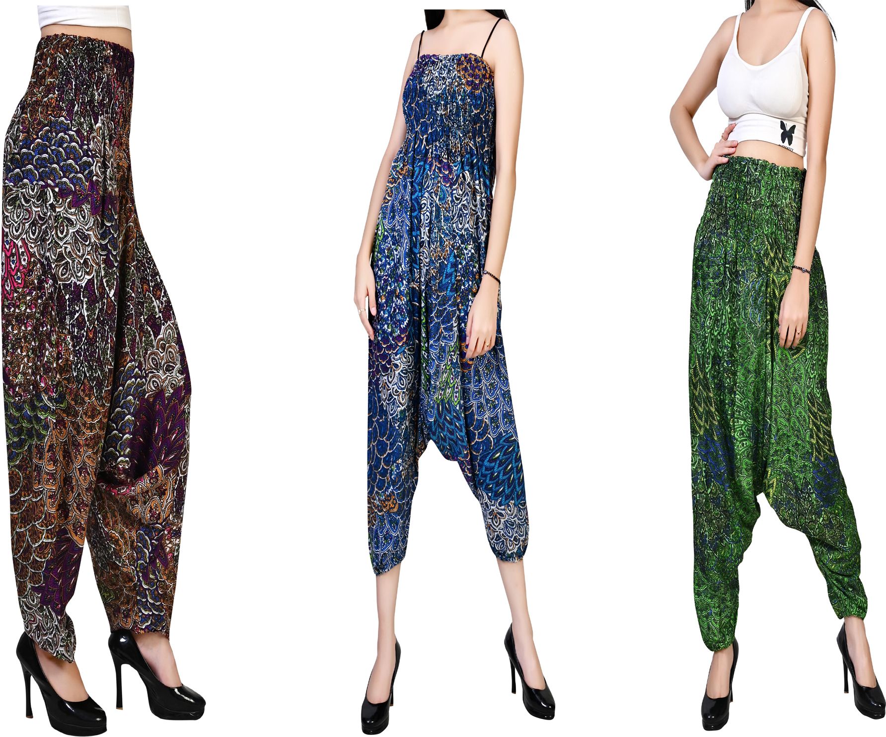 fusfus Printed Rayon, Cotton Women Harem Pants-picture-19