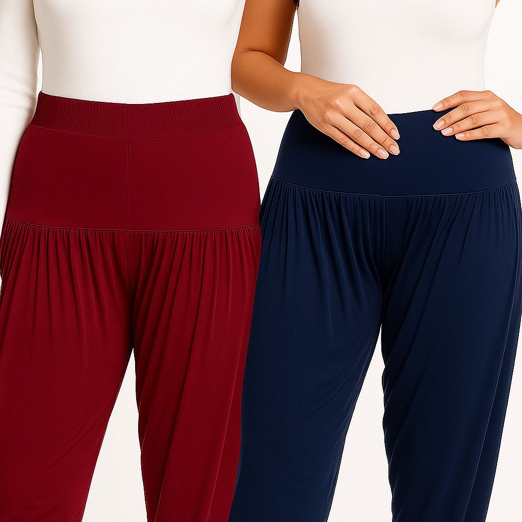 cozyplay Solid Viscose Women Harem Pants-picture-46