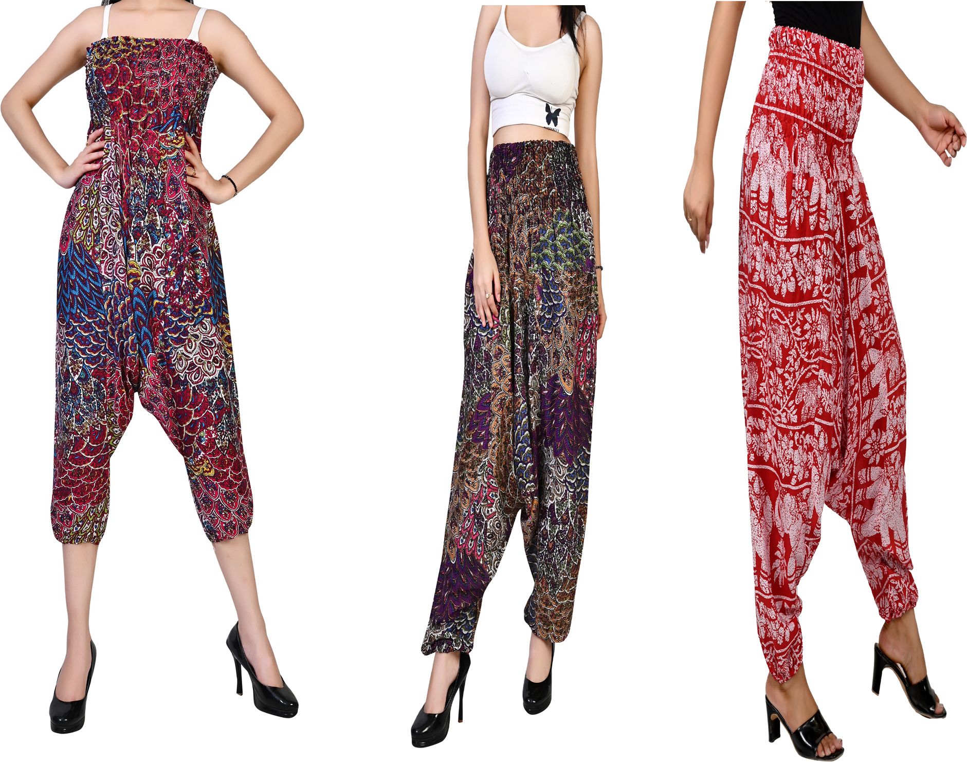 fusfus Printed Rayon, Cotton Women Harem Pants-picture-44