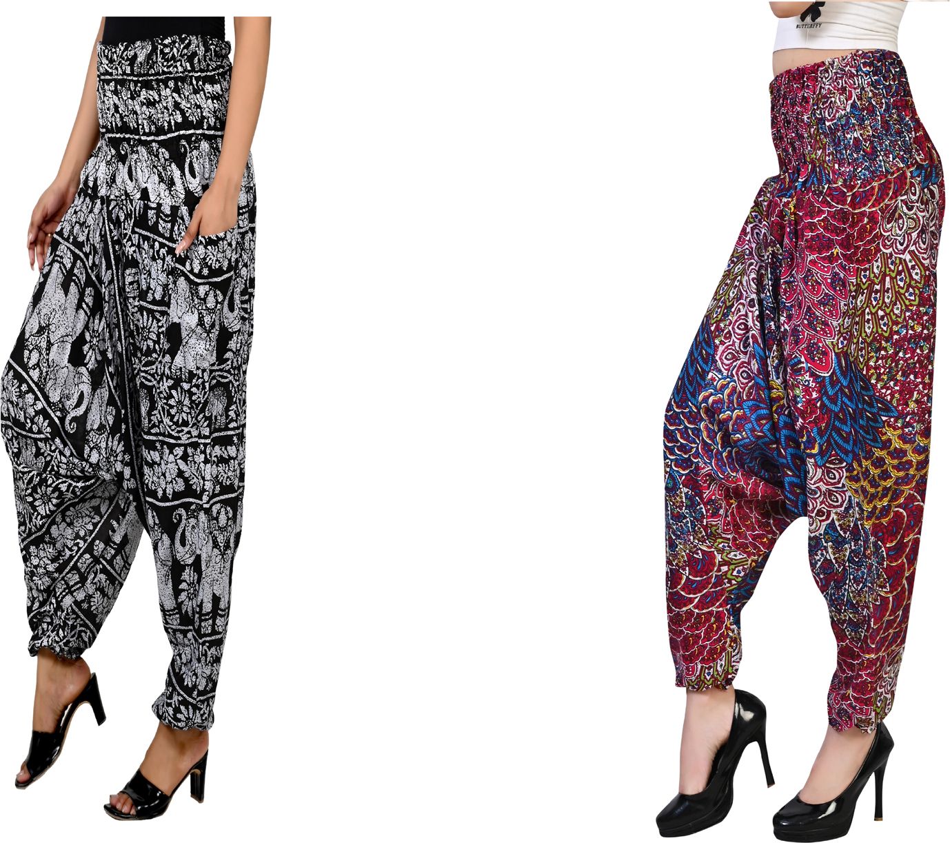 narnari Printed Rayon Women Harem Pants-picture-21