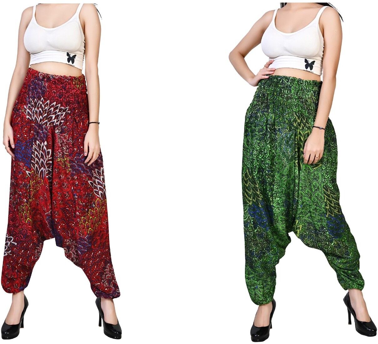 fusfus Printed Rayon Women Harem Pants-picture-16