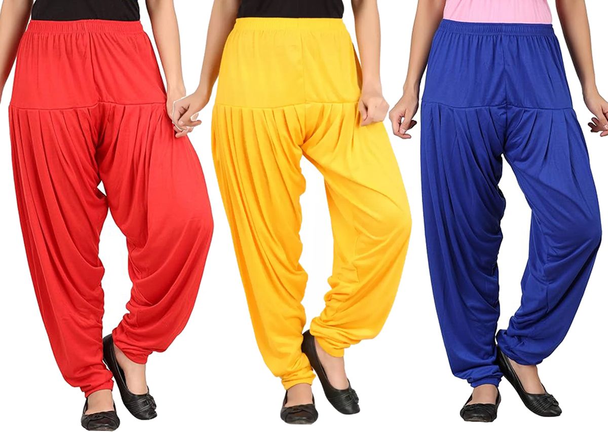 Solid Viscose Women Harem Pants-image-19