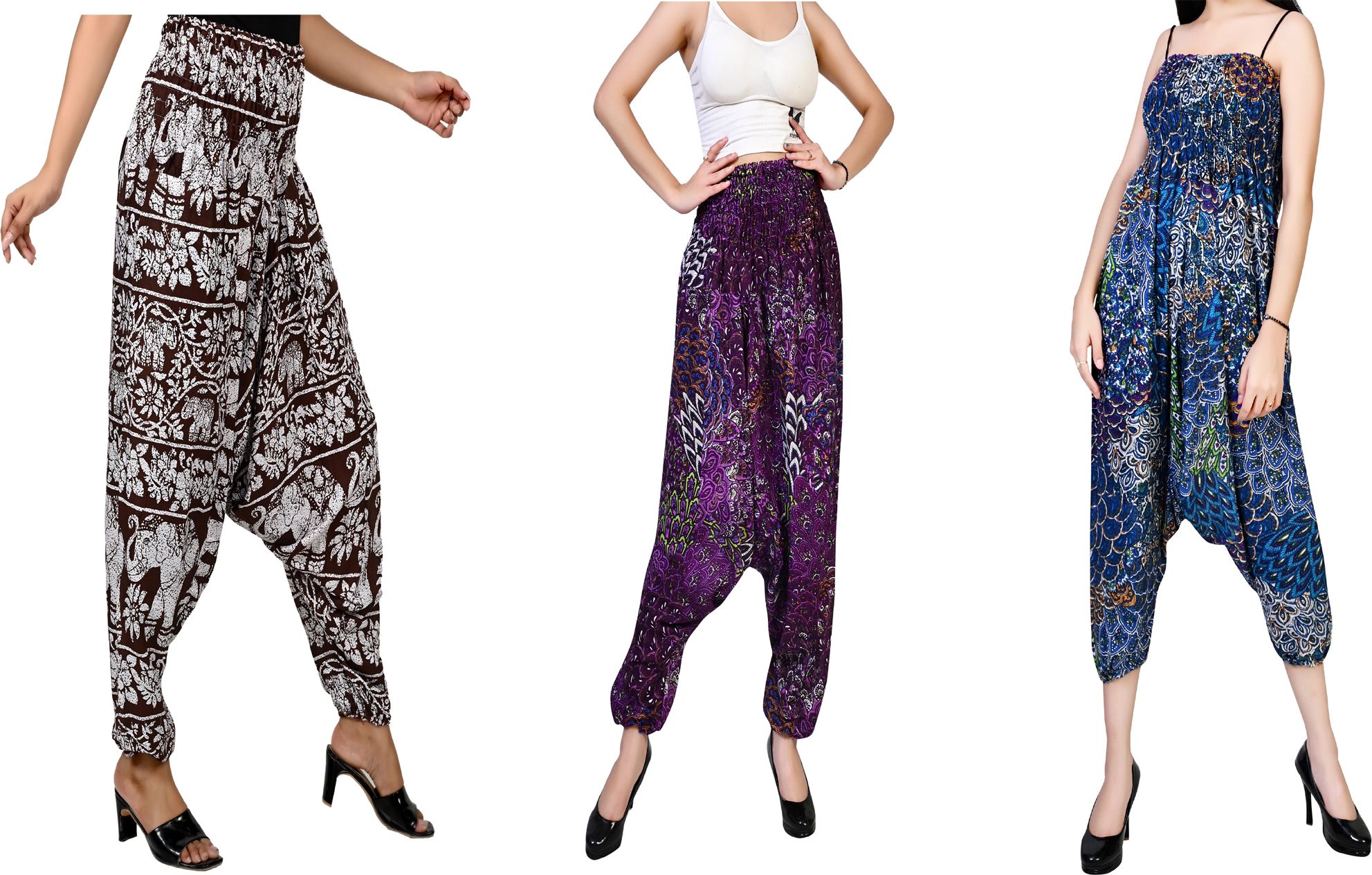 fusfus Printed Rayon, Cotton Women Harem Pants-picture-17