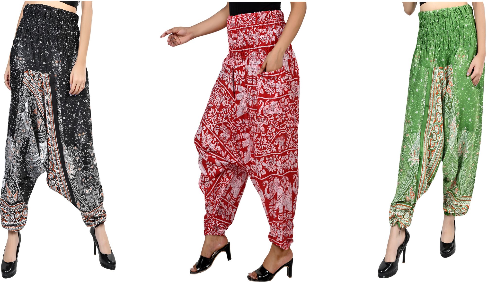 narnari Printed Rayon Women Harem Pants-picture-29