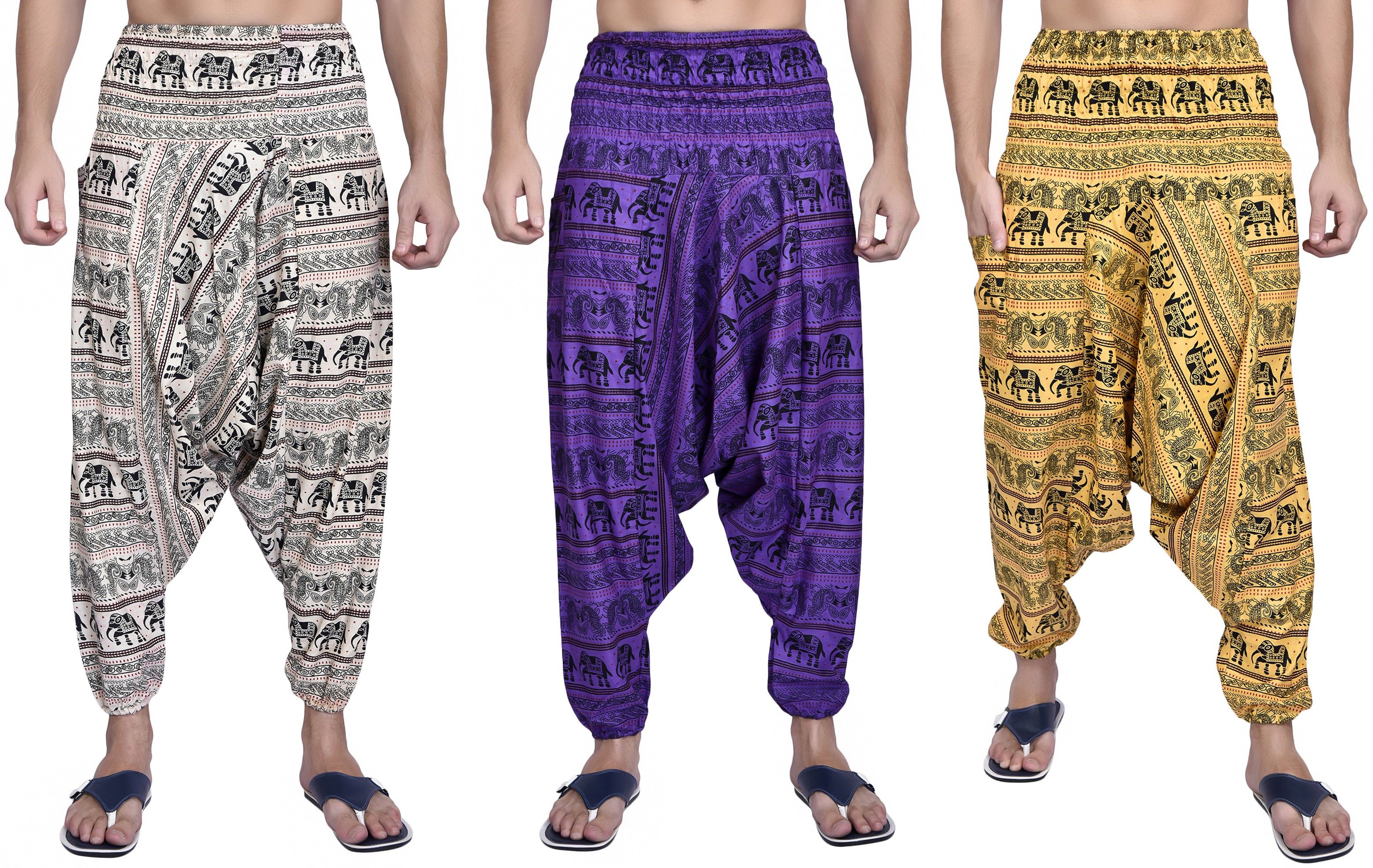 viku Printed Cotton Men Harem Pants-picture-21