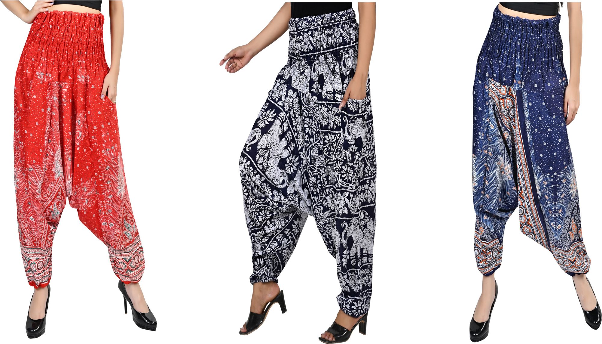 narnari Printed Rayon Women Harem Pants-picture-17