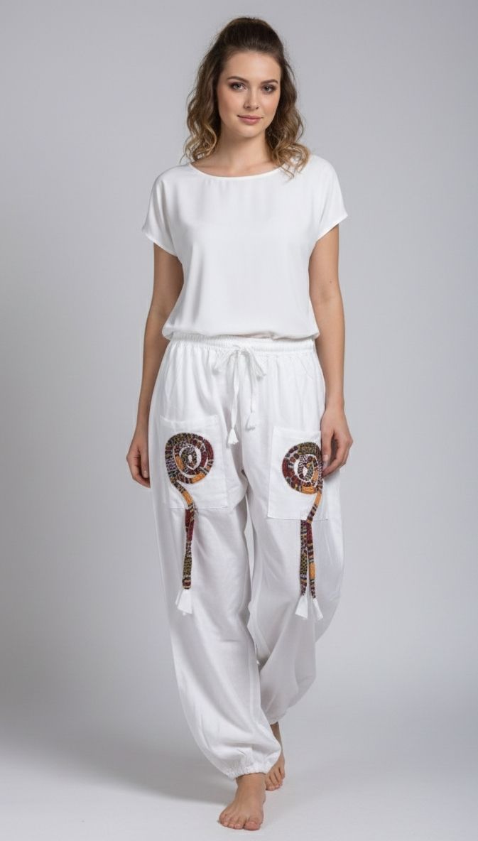 sr collection Solid Rayon Women Harem Pants-picture-48