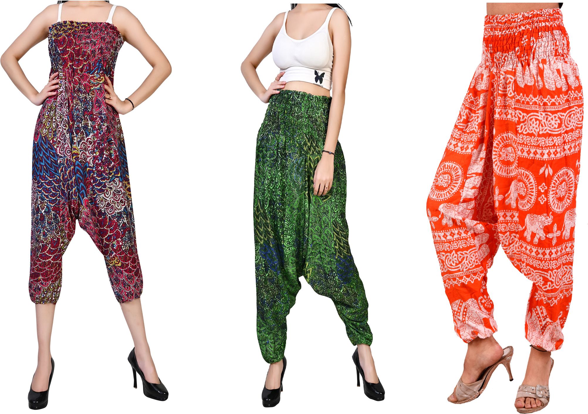 fusfus Printed Rayon, Cotton Women Harem Pants-picture-21