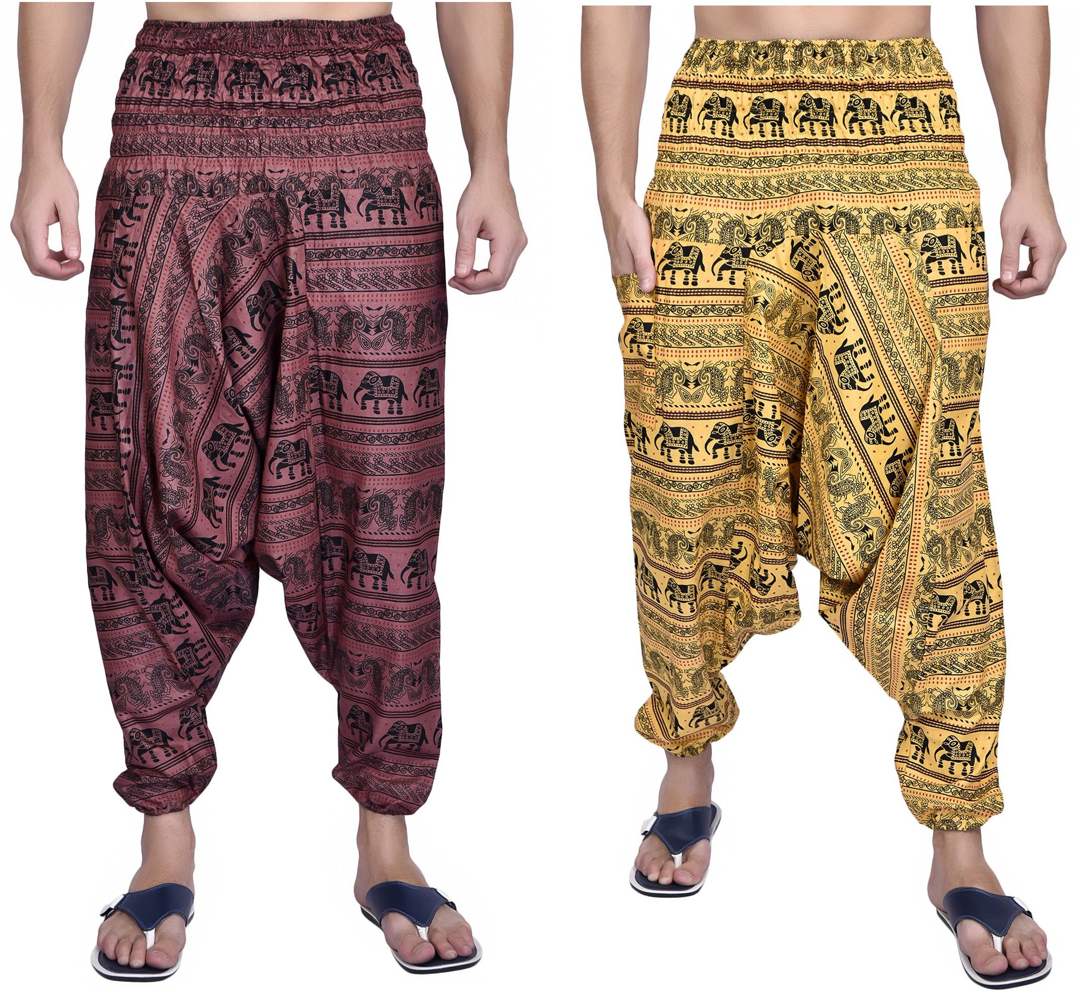 viku Printed Cotton Men Harem Pants-picture-41