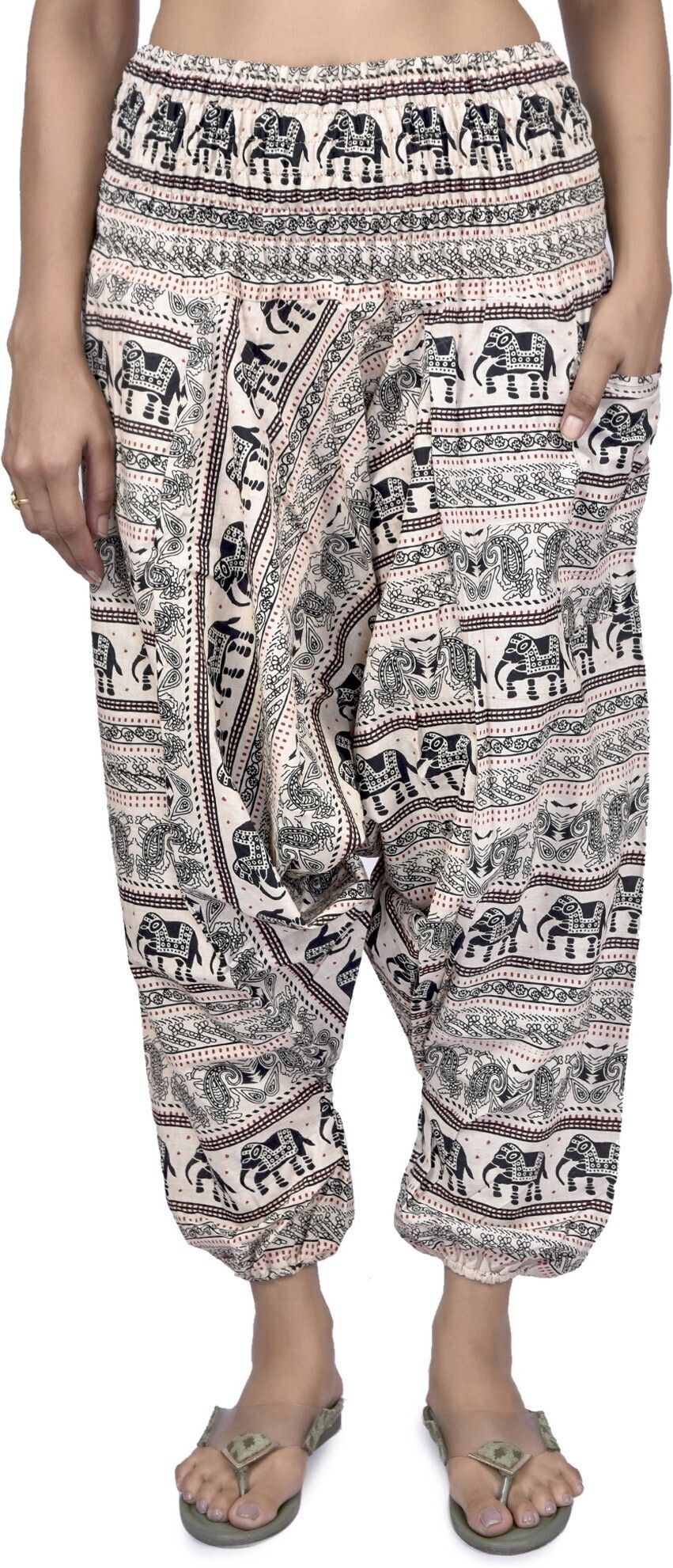 viku Printed Cotton Women Harem Pants-picture-10