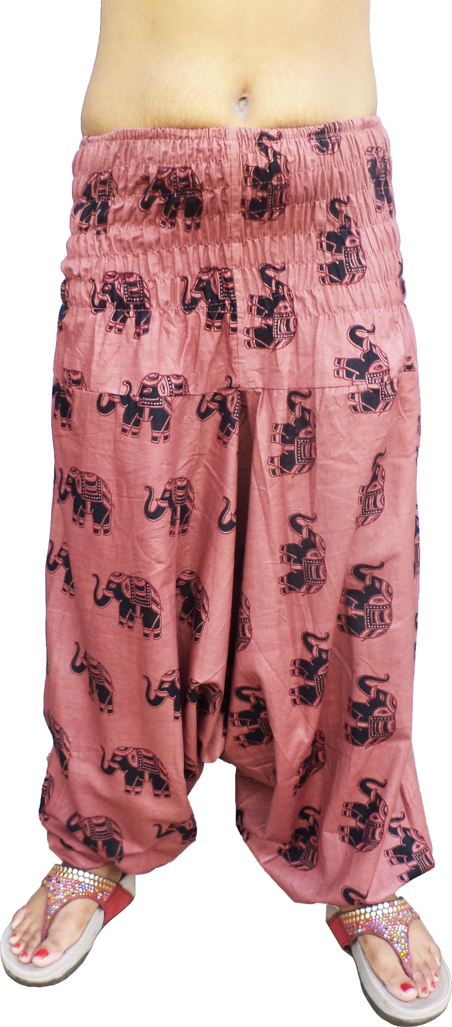 icare Printed Cotton Men Harem Pants-picture-24