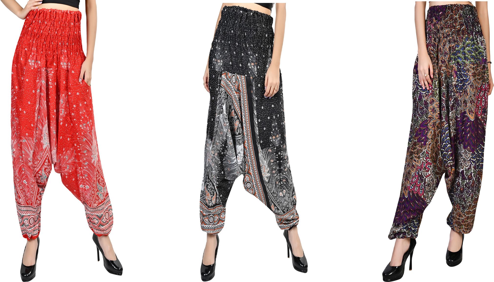 narnari Printed Rayon Women Harem Pants-picture-28