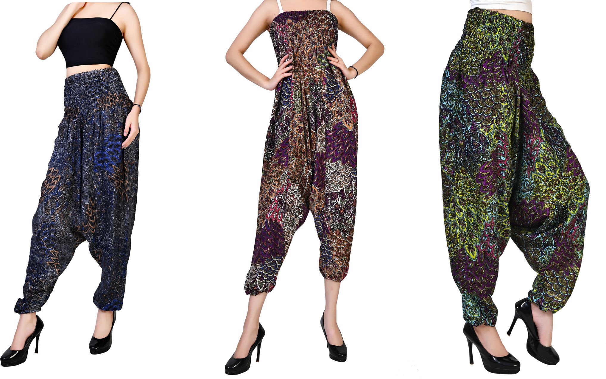 fusfus Printed Rayon, Cotton Women Harem Pants-picture-19