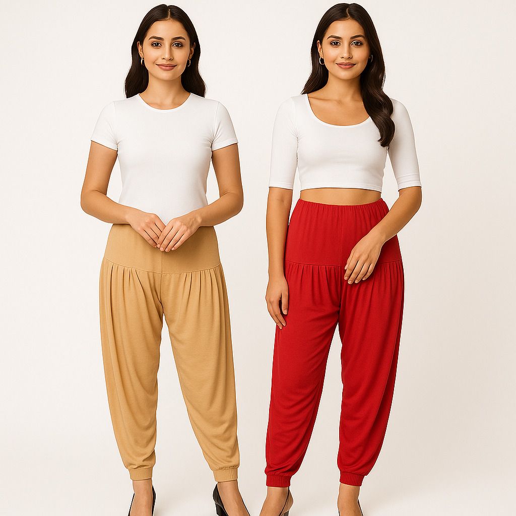 cozyplay Solid Viscose Women Harem Pants-picture-32