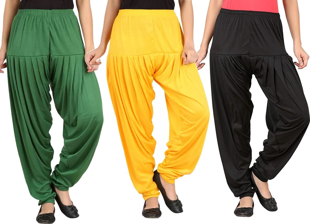 Solid Viscose Women Harem Pants-image-18