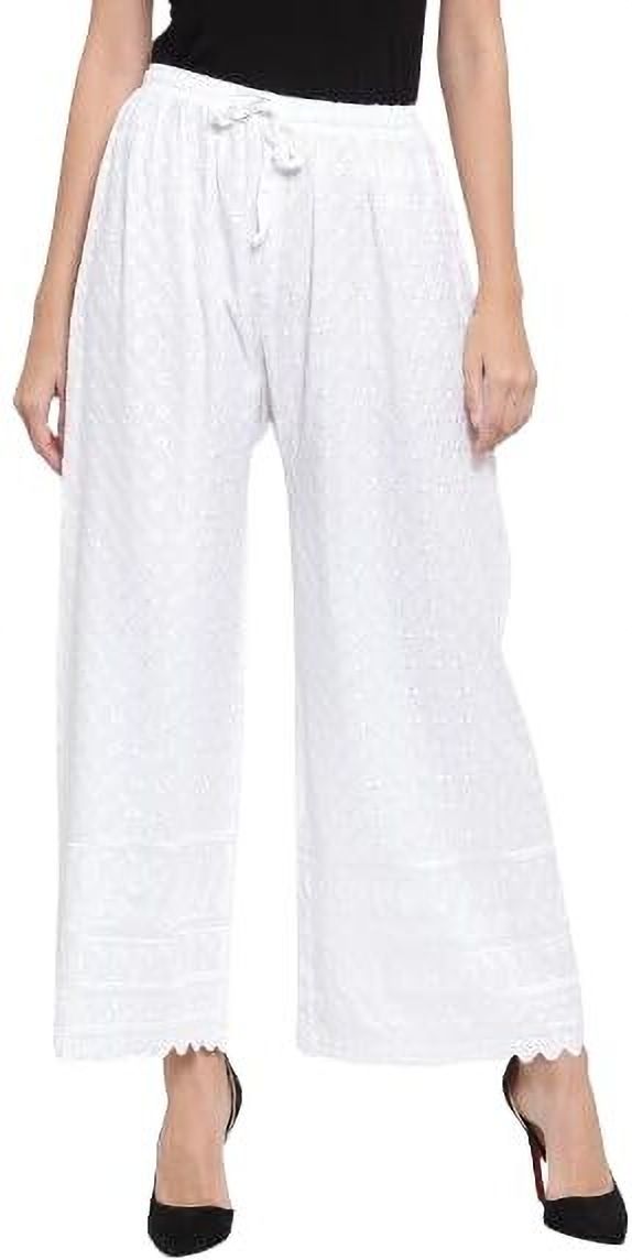 Solid Cotton Women Harem Pants-image-9