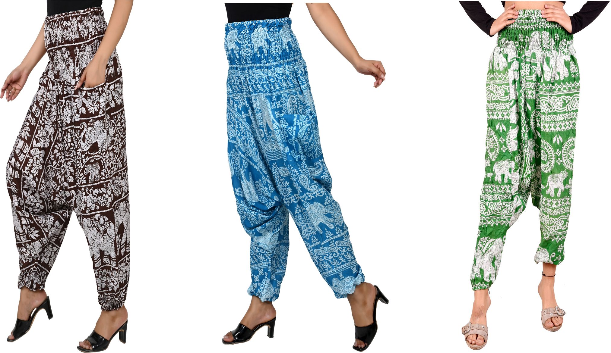 narnari Printed Rayon Women Harem Pants-picture-34