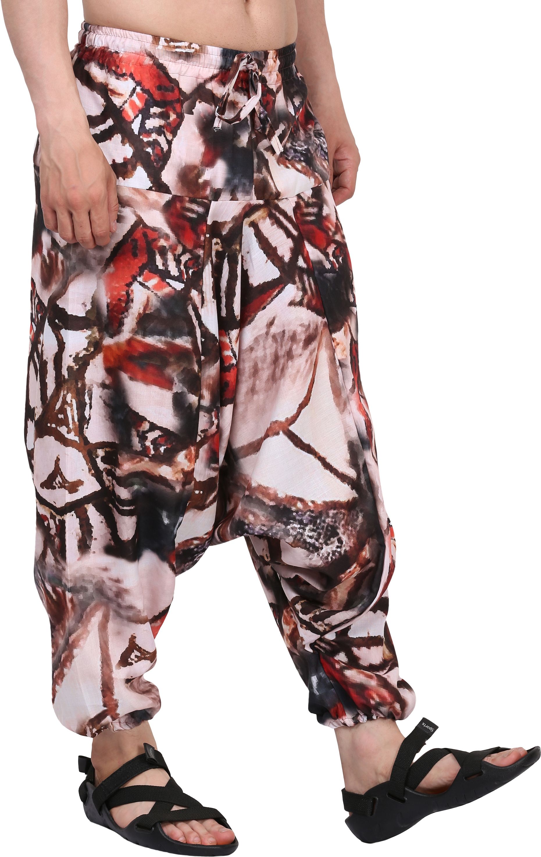 Printed Cotton Men Harem Pants-image-16