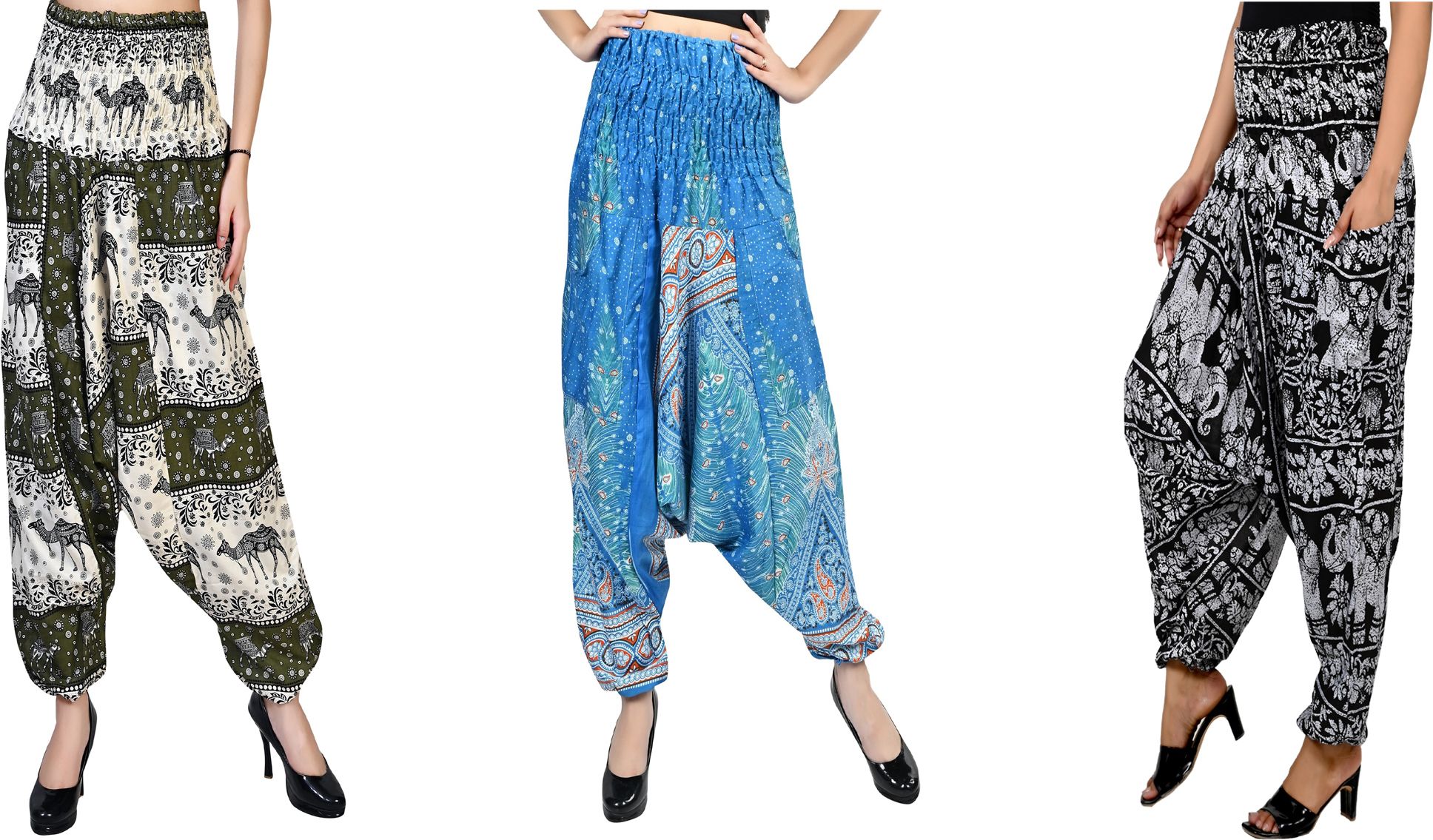 narnari Printed Rayon Women Harem Pants-picture-32