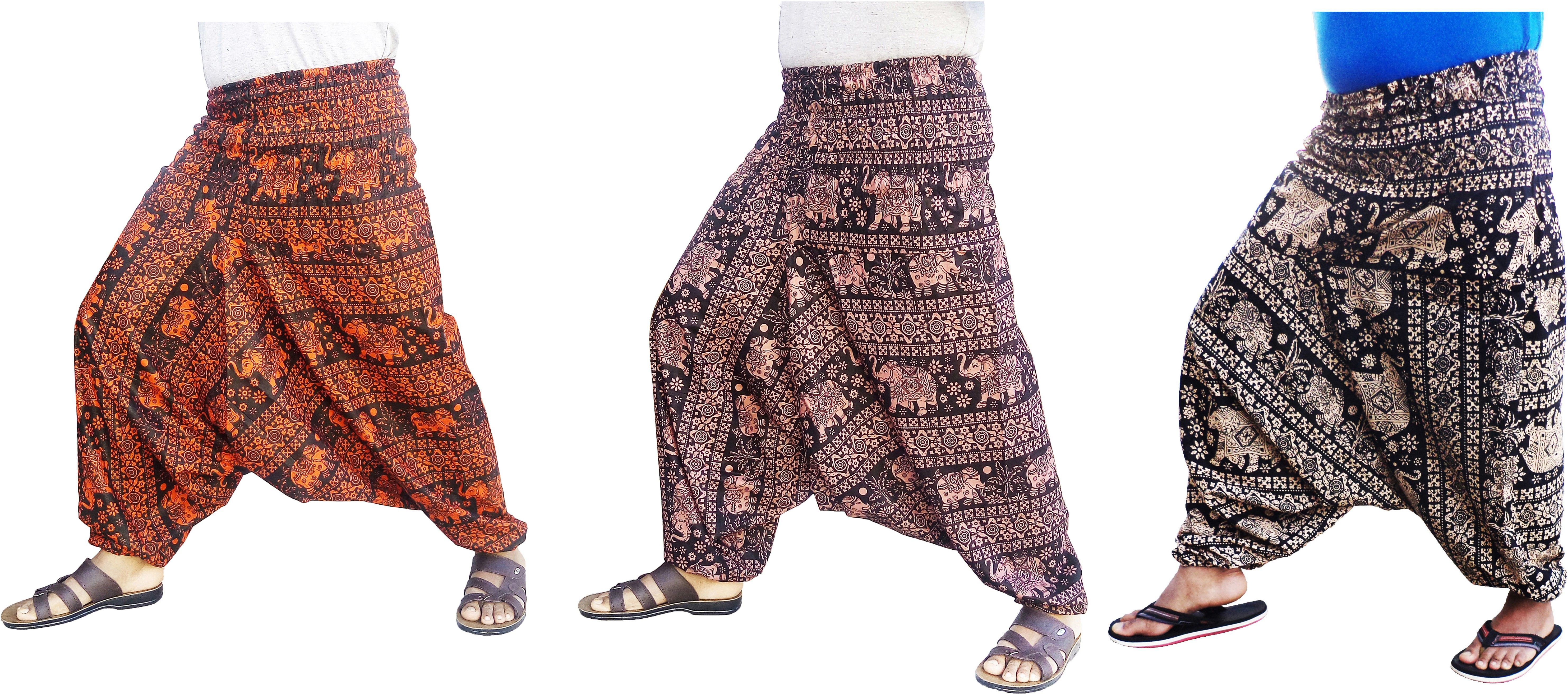 Printed Cotton Men Harem Pants-image-45