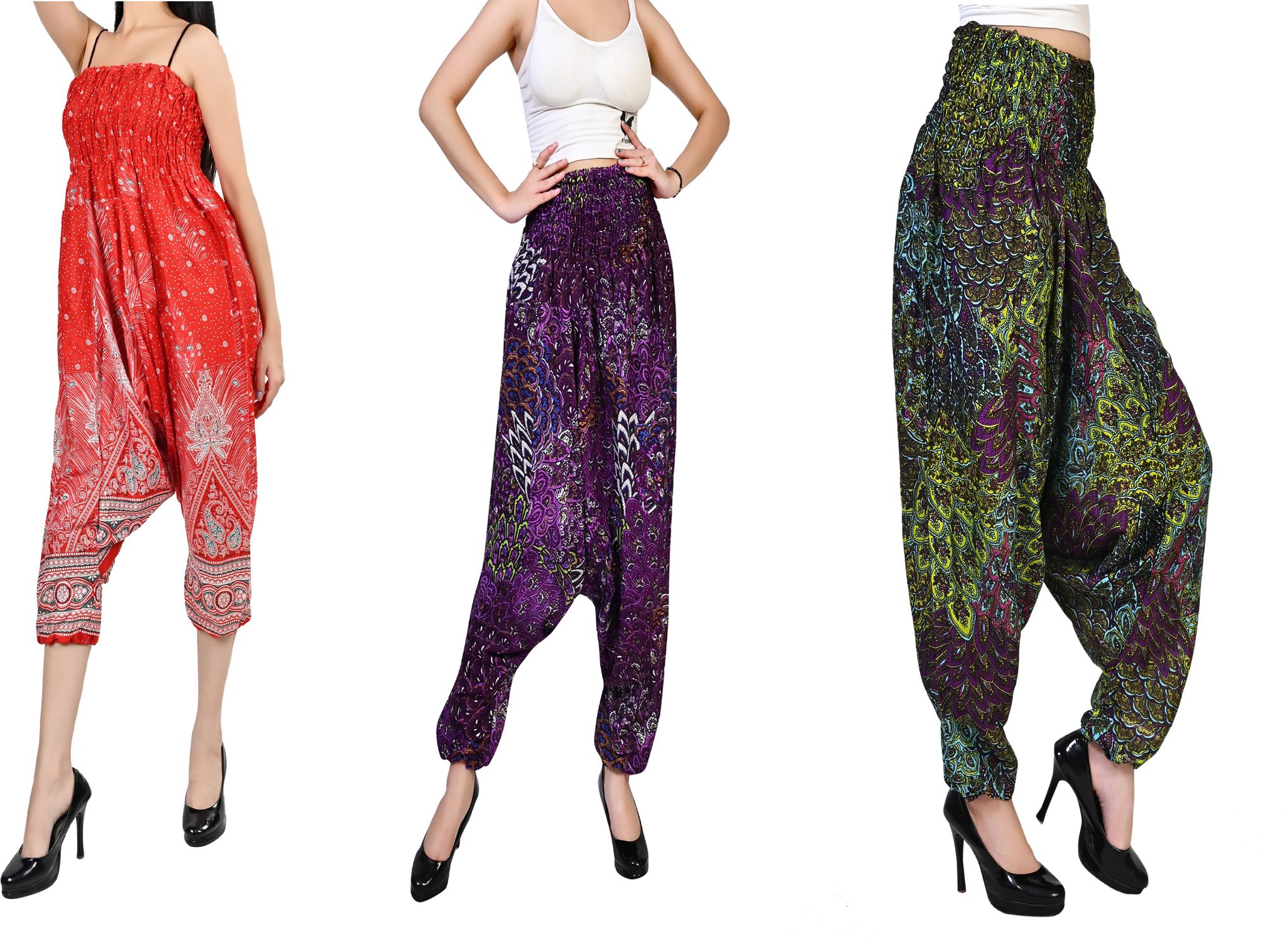 fusfus Printed Rayon, Cotton Women Harem Pants-picture-34