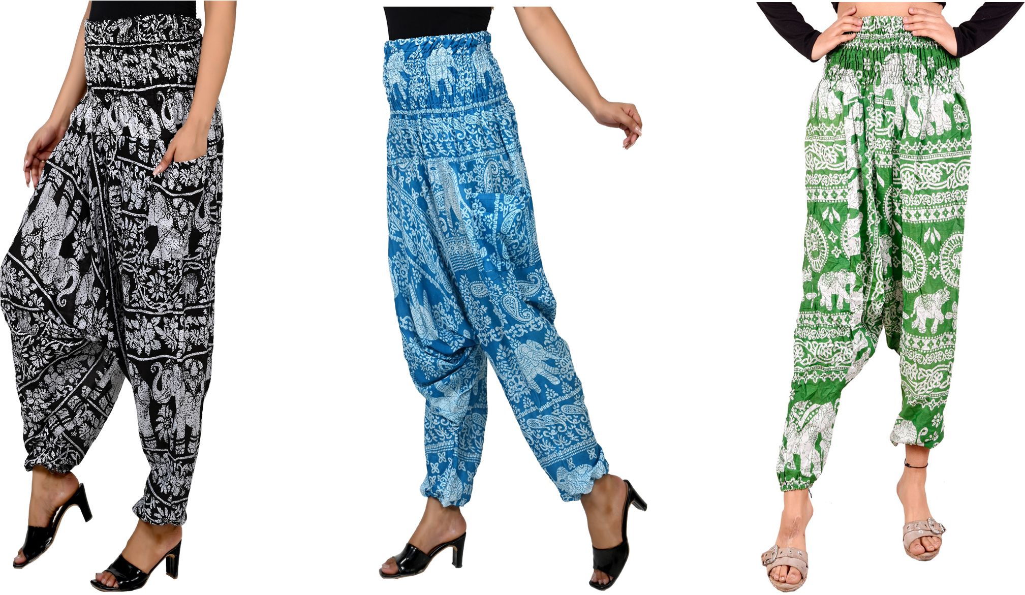 narnari Printed Rayon Women Harem Pants-picture-36