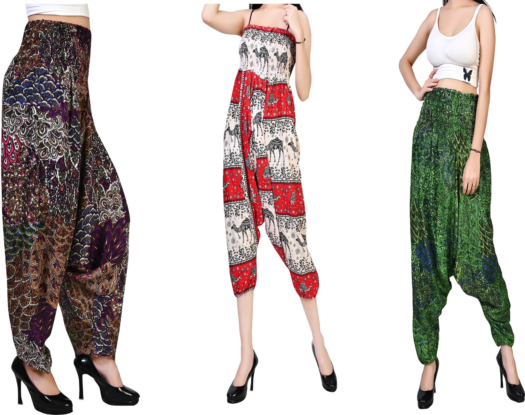fusfus Printed Rayon, Cotton Women Harem Pants-picture-20