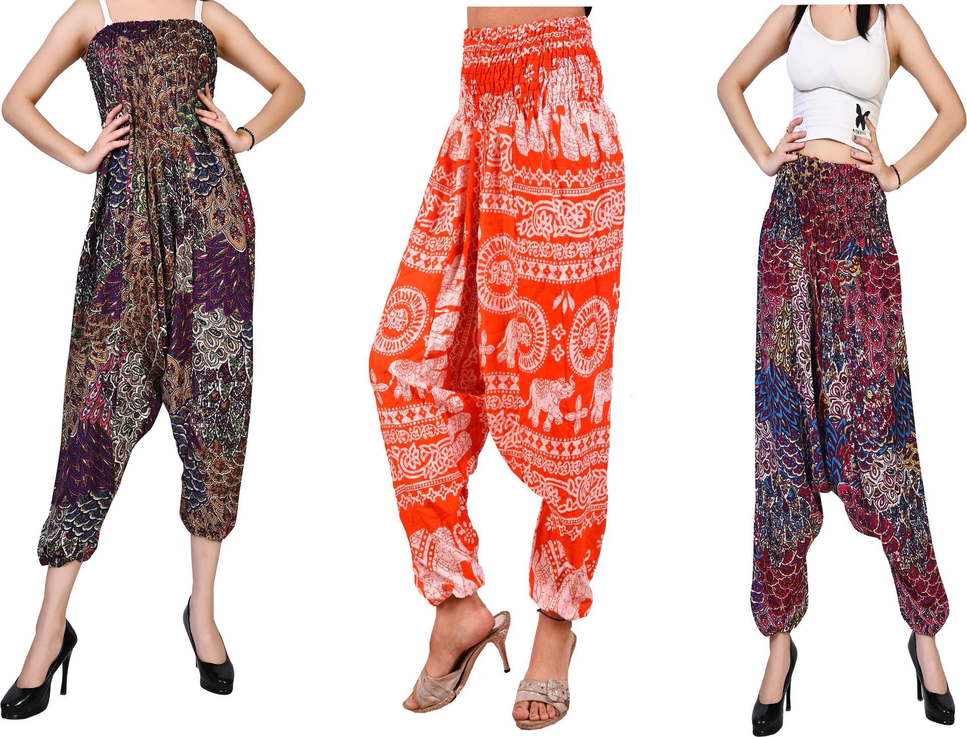 fusfus Printed Rayon, Cotton Women Harem Pants-picture-17