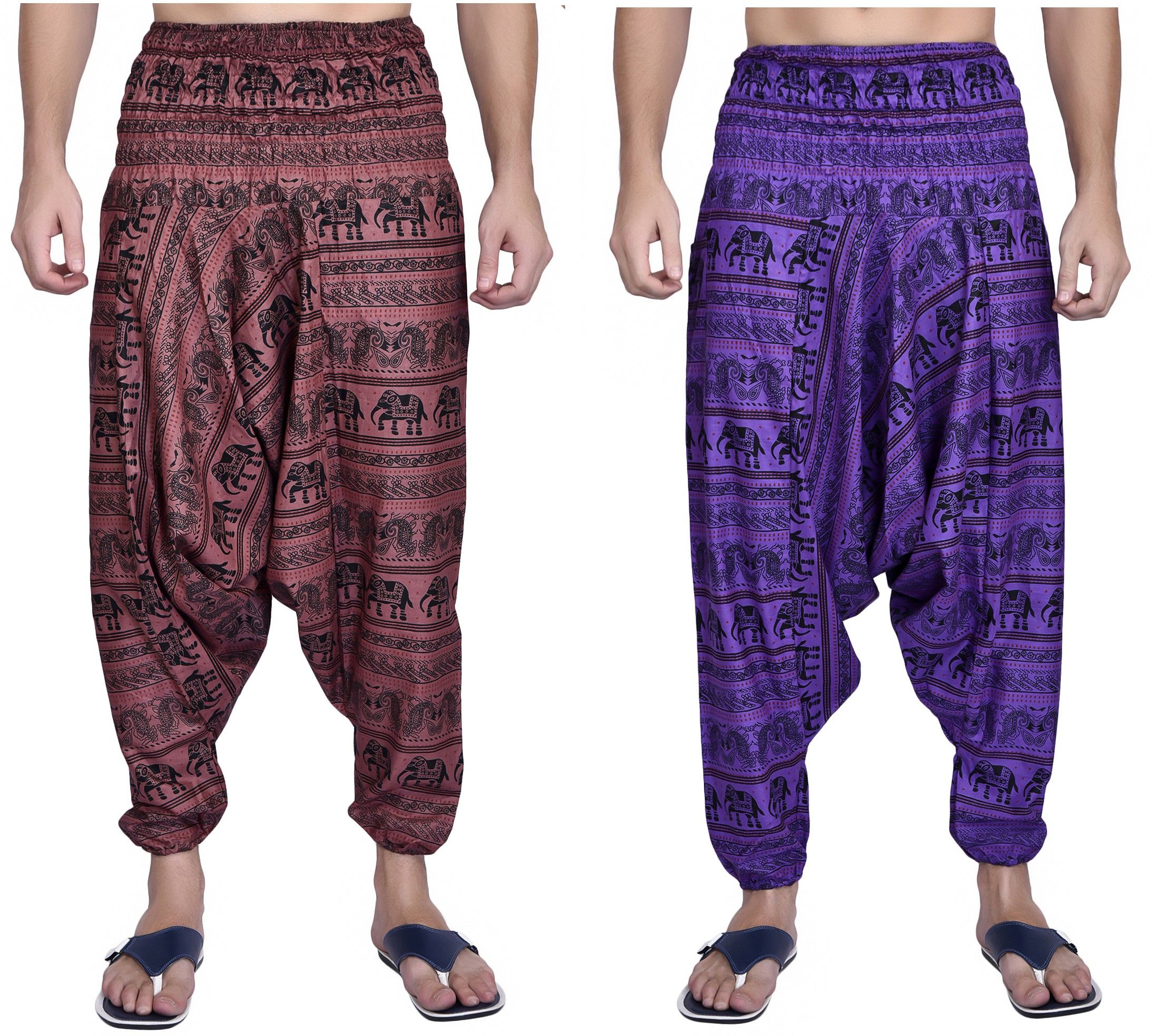 viku Printed Cotton Men Harem Pants-picture-16