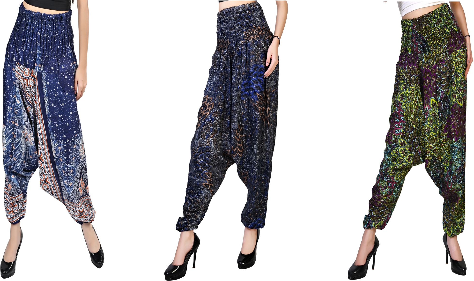 narnari Printed Rayon Women Harem Pants-picture-34