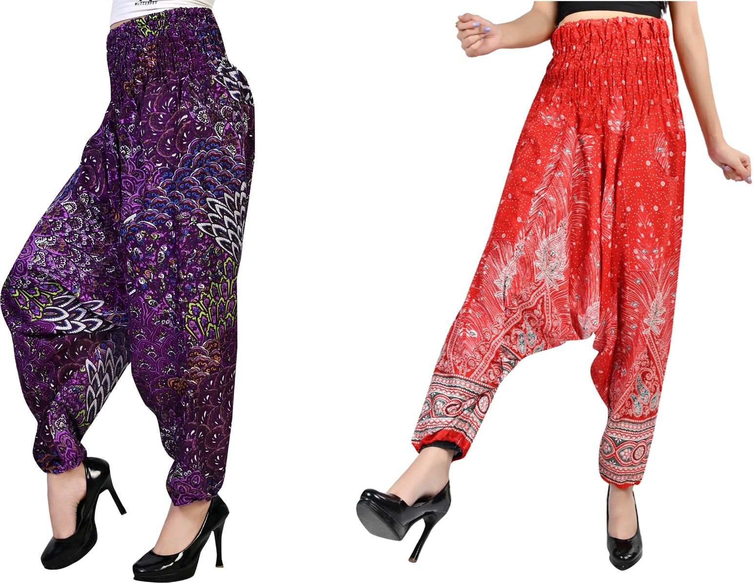narnari Printed Pure Crepe Women Harem Pants-picture-20