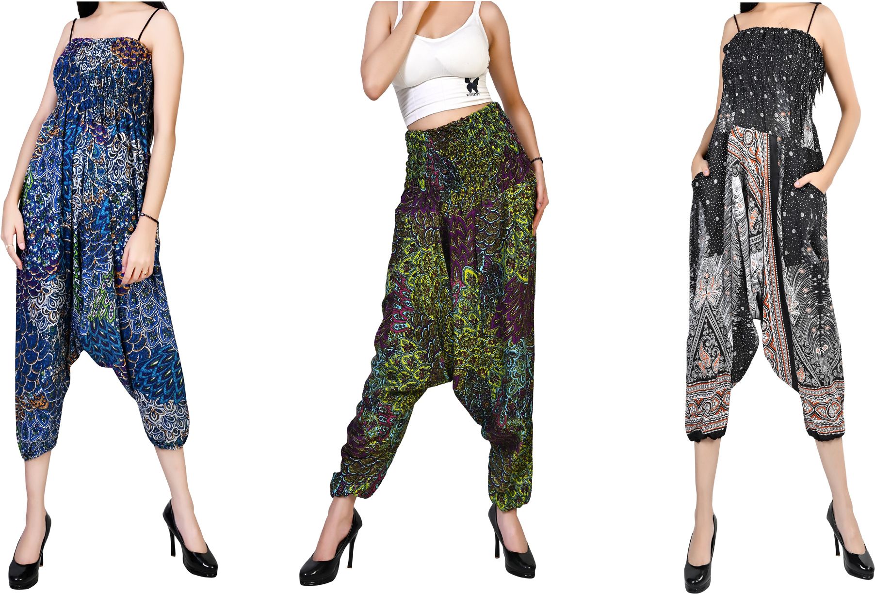 fusfus Printed Rayon, Cotton Women Harem Pants-picture-27
