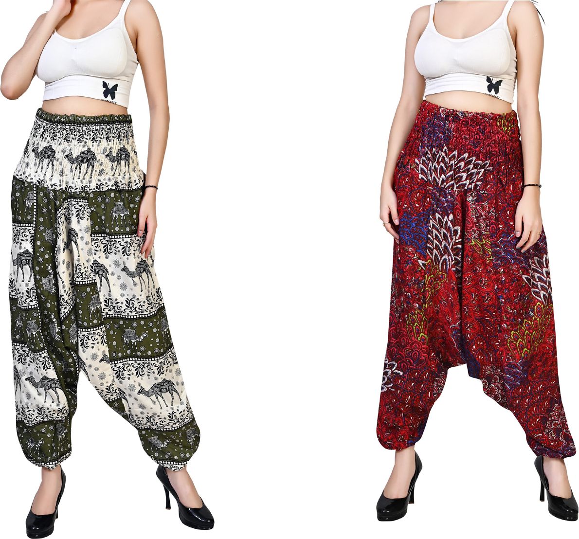 fusfus Printed Rayon Women Harem Pants-picture-43