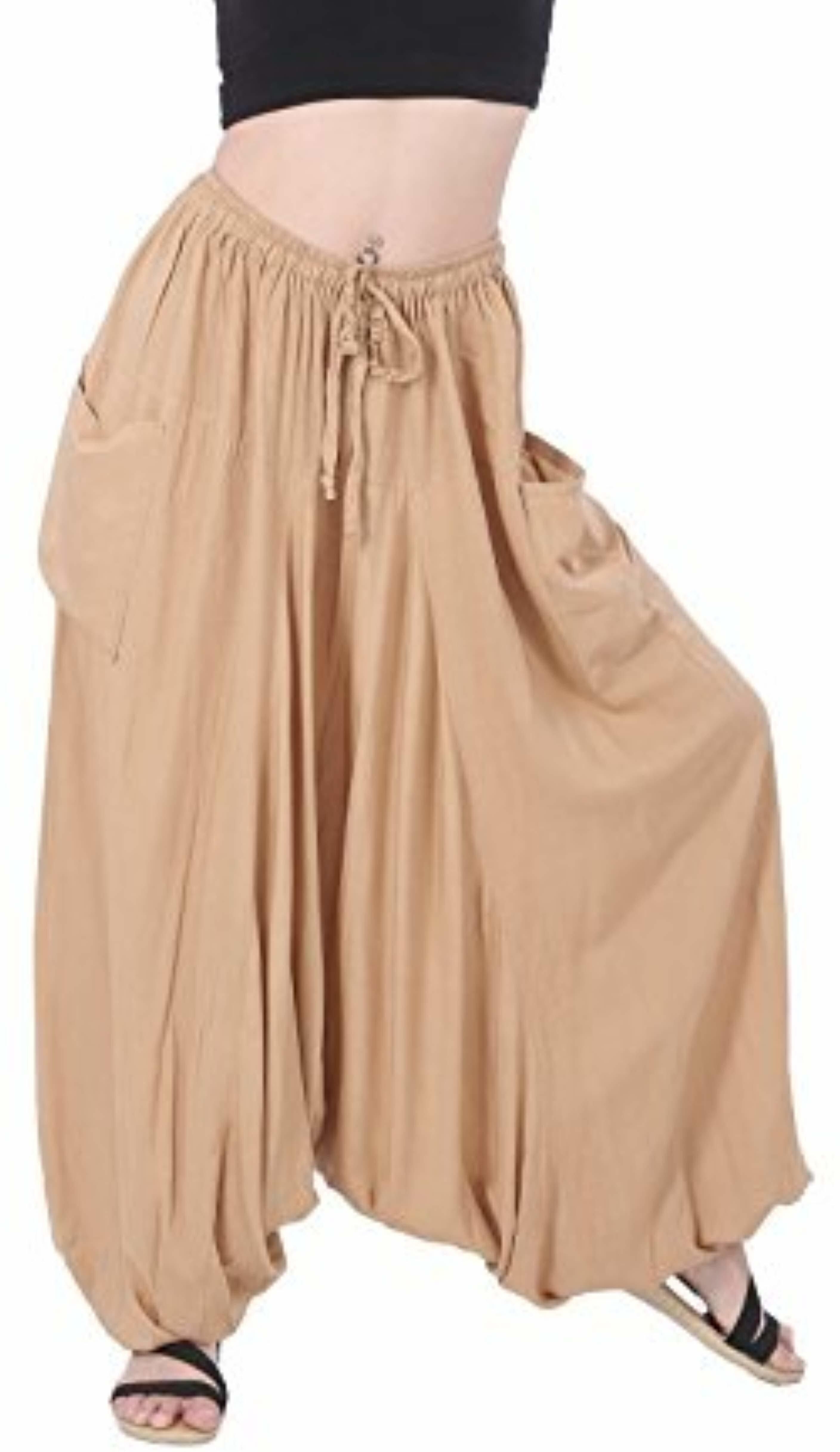 fashion passion india Solid Rayon Women Harem Pants-picture-28