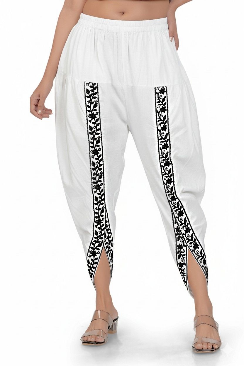 zeny creation Self Design Rayon Women Harem Pants-picture-14