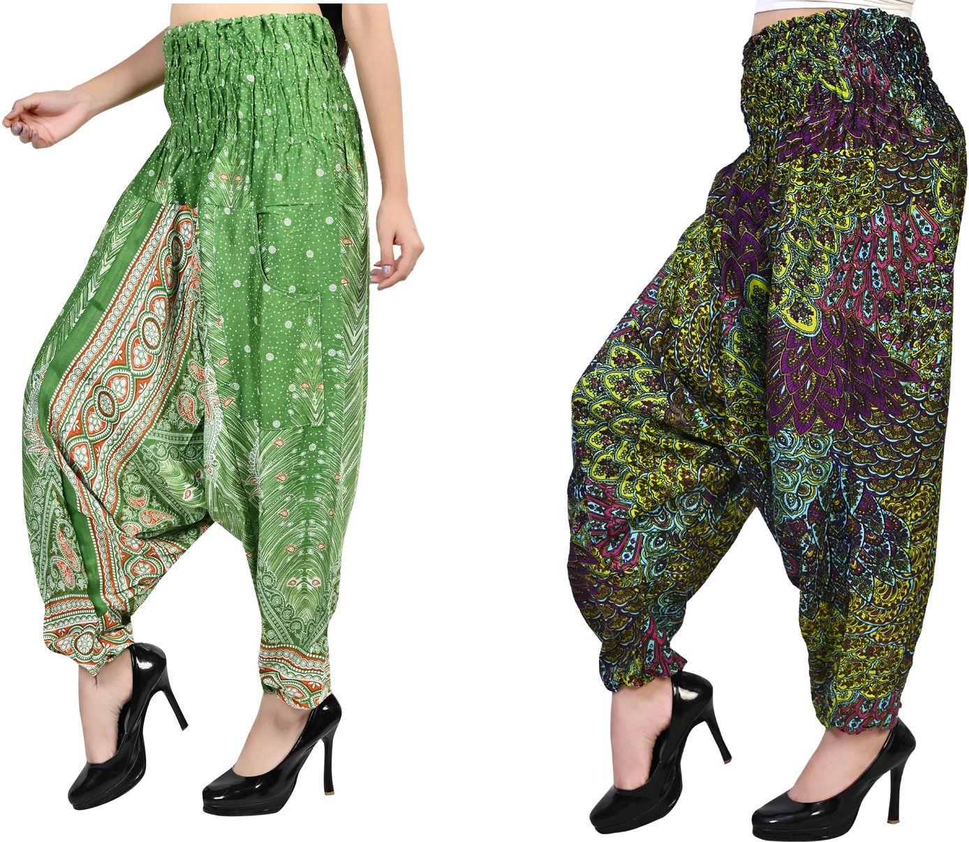 narnari Printed Pure Crepe Women Harem Pants-picture-43